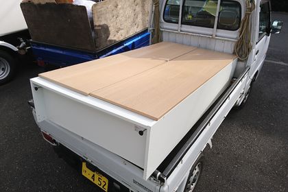 IK〇A製の家具は大きくて重かった